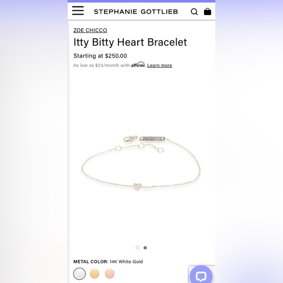 Zoe Chicco Itty Bitty Heart Bracelet from Stephanie Gottlieb - Picture 5 of 6